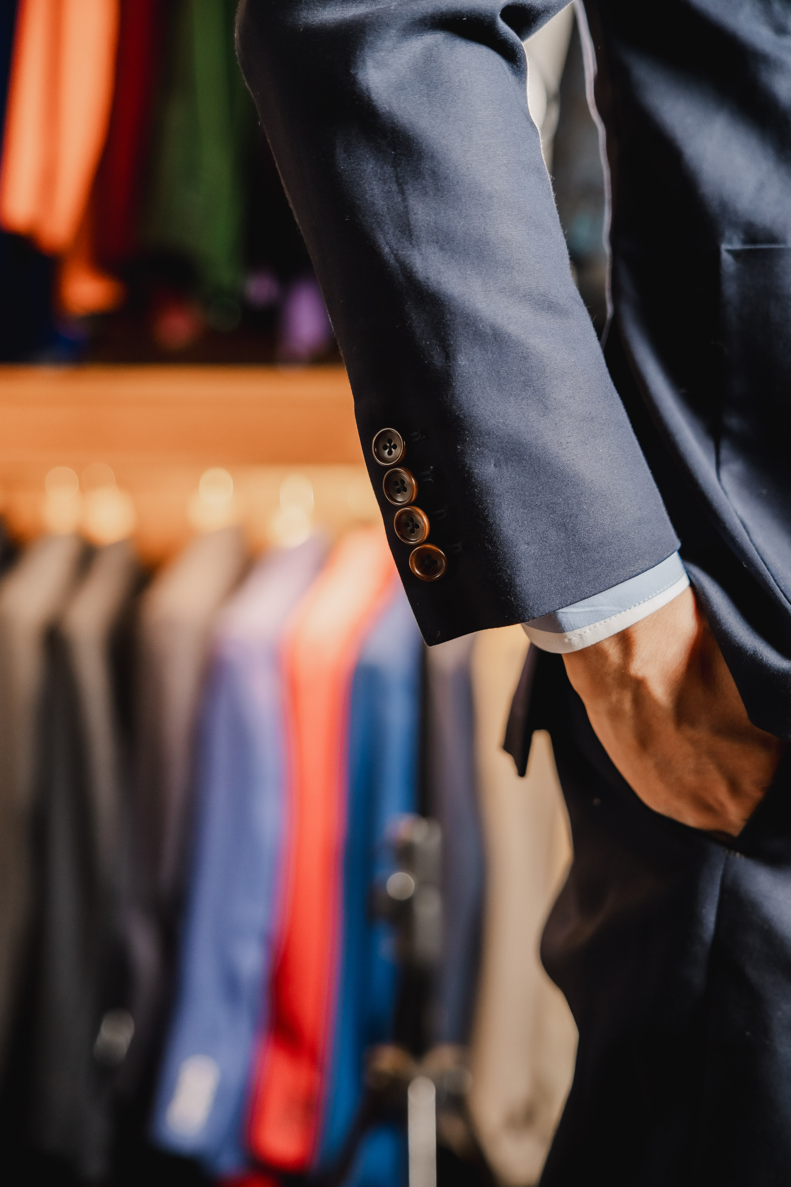 Sleeve button detail