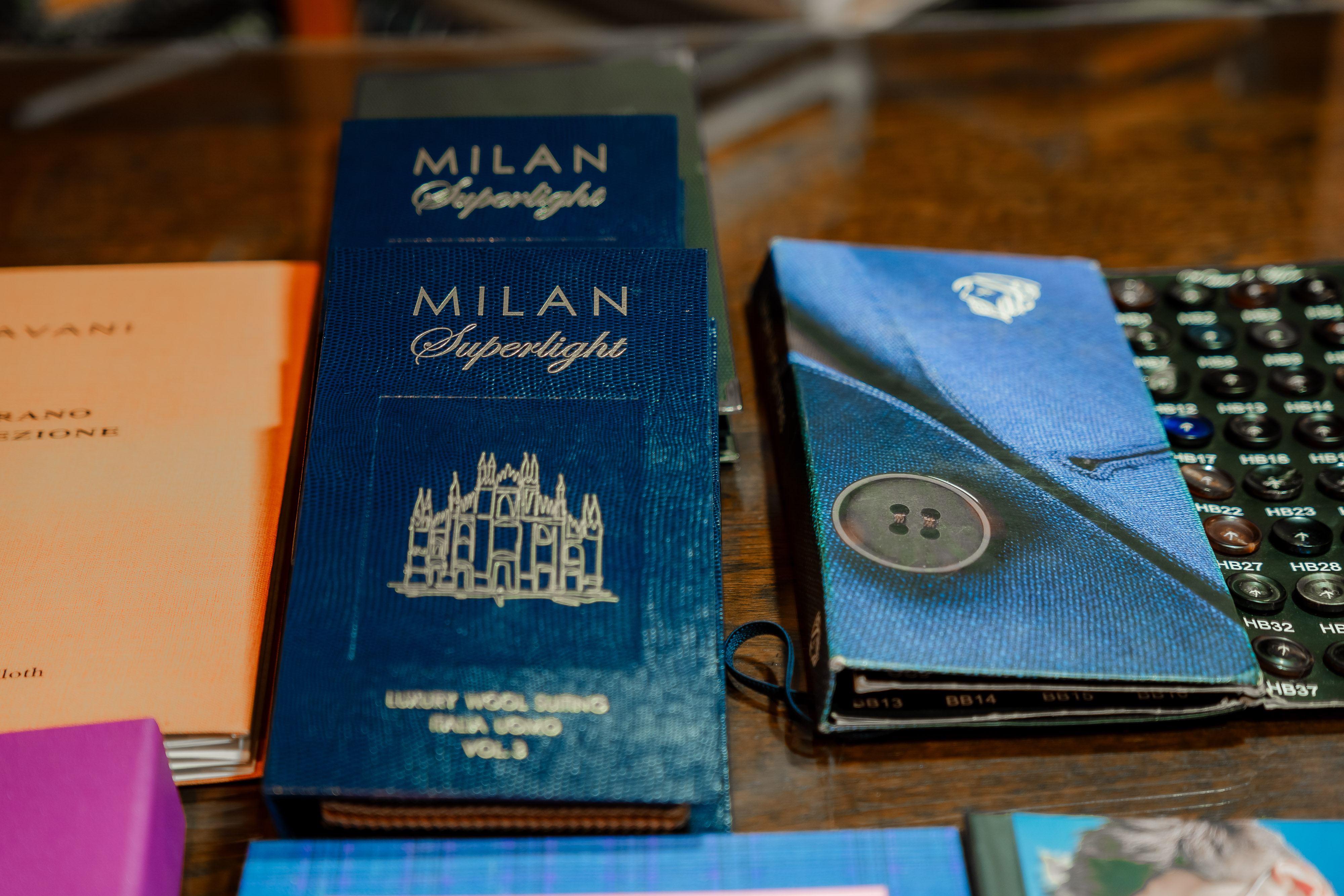 Tailor at cutting table